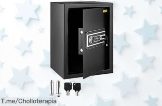 Caja fuerte con huella digital y acero resistente precio loco súper chollo con 4 bloqueos que nadie rompe oferta limitada descuento brutal ¡compra antes de que vuelen!