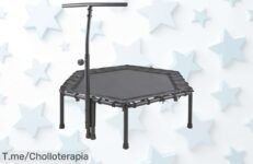 Cama elástica fitness super chollo diseño compacto con capacidad hasta 120 kg para saltar sin parar aprovecha este ofertón y descuento brutal que dura poco actúa ya