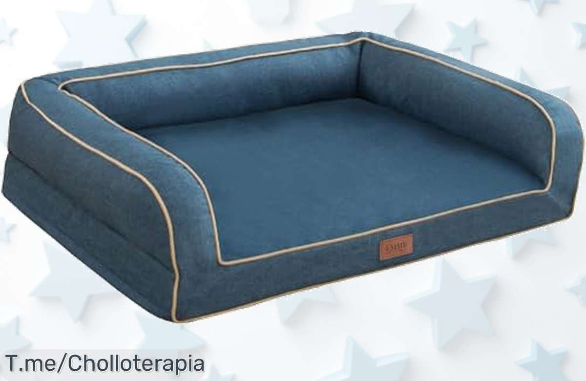 Cama extragrande para perros con espuma ortopédica de lujo precio loco ¡ofertón nunca visto! súper resistente y funda lavable aprovecha este descuento brutal ya mismo