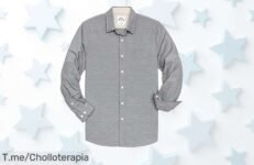 Camisa Dubinik® a cuadros para hombre con tallas exactas sin encogerse aprovecha este super chollo precio loco y descuento brutal oferta nunca vista ¡corre ya!