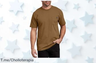 Camiseta Dickies para hombre con costuras reforzadas y bolsillo práctico disfruta de este súper chollo a precio loco oferta limitadísima ¡no te quedes sin la tuya!