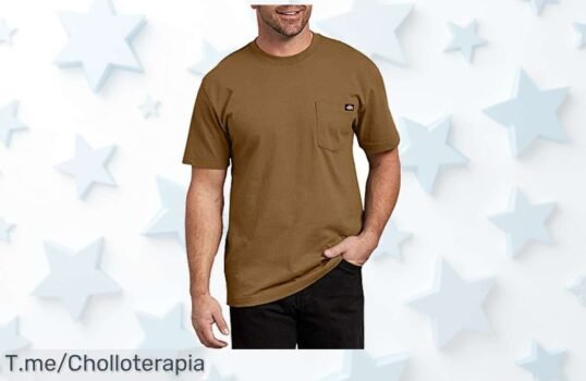 Camiseta Dickies para hombre con costuras reforzadas y bolsillo práctico disfruta de este súper chollo a precio loco oferta limitadísima ¡no te quedes sin la tuya!