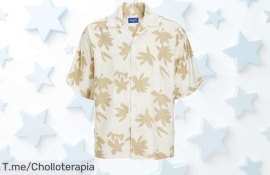 Camiseta Jack & Jones súper ligera en crema de mantequilla con estilo único a precio loco nunca visto aprovecha este ofertón ahora antes que se agote ¡corre!