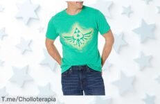 Camiseta Nintendo green triforce Zelda talla M con descuento brutal precio loco oferta nunca vista ¡no dejes pasar este super chollo exclusivo corre ya y hazlo tuyo!