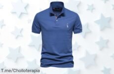 Camiseta POLO bordada con ciervo a un precio loco: ¡calidad europea y estilo único! Aprovecha este ofertón limitado y compra ya antes de que se agote