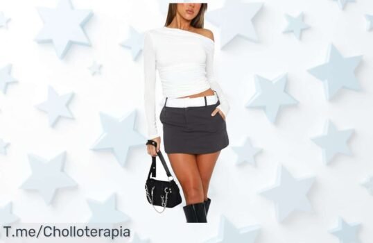 Camiseta manga larga slim fit súper sexy con hombros descubiertos diseño que realza tu figura ofertón nunca visto precio loco ¡compra ya antes que se agote!