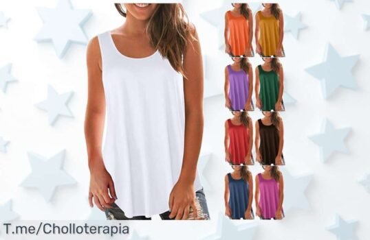 Camiseta sin mangas talla grande con descuento brutal precio de ganga imposible de dejar pasar ofertón único compra ya antes que se agote