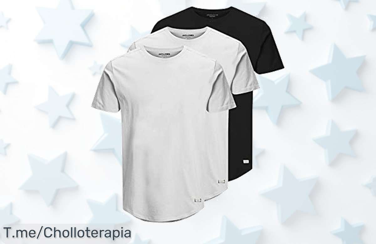 Camisetas Jack & Jones pack de 3 con caída de precio brutal nunca visto aprovecha este super chollo y llévate tres por el precio de uno antes que se acabe