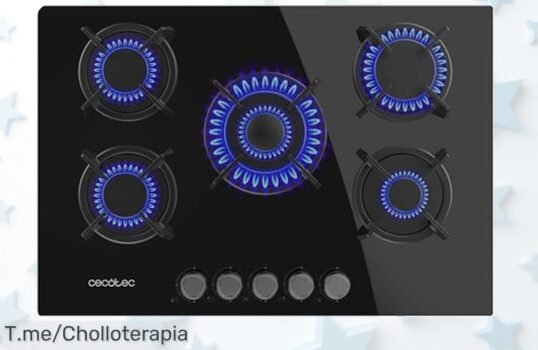 Cecotec Bolero Squad 5 fuegos potencia brutal con quemadores de hierro fundido para cocinar sin parar precio loco y descuento nunca visto aprovecha este ofertón ya porque se acaba