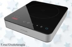 Cecotec placa de inducción portátil full magma 2000W con control táctil y 10 niveles ahora a un precio loco estreno disfruta rápido seguro sin líos aprovecha este ofertón único ya