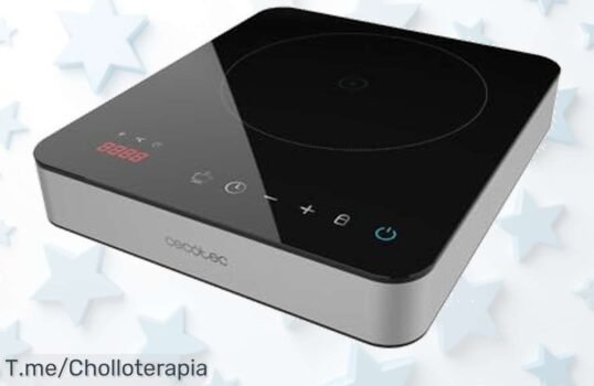 Cecotec placa de inducción portátil full magma 2000W con control táctil y 10 niveles ahora a un precio loco estreno disfruta rápido seguro sin líos aprovecha este ofertón único ya