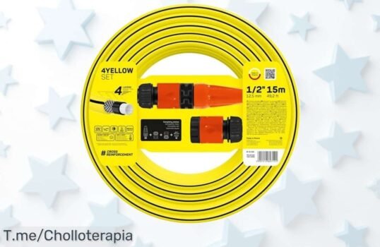 Cellfast set de riego 4YELLOW súper resistente con 15 metros para regar sin líos precio loco y descuento brutal nunca visto aprovecha ya este ofertón limitado