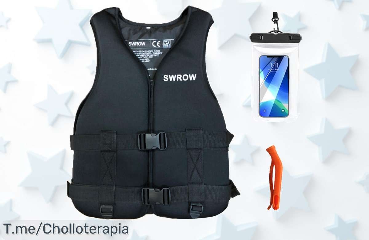 Chaleco salvavidas con máxima seguridad para adultos precio loco y descuento brutal nunca visto protege tu vida en el agua aprovecha este ofertón limitado ya