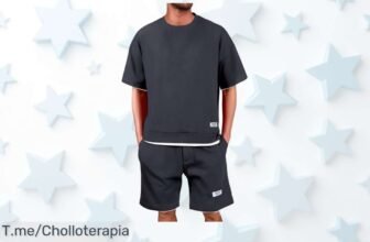 Chándal de verano para hombre súper fresco con bolsillos que molan un montón precio loco y descuento brutal no dejes escapar este super chollo limita tu compra ya