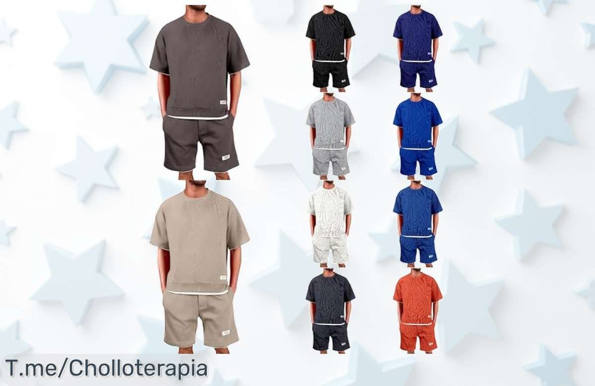 Chándal hombre verano 2025 suave que no se arruga con descuento brutal super chollo a precio de ganga único oferta limitada corre antes que vuelen
