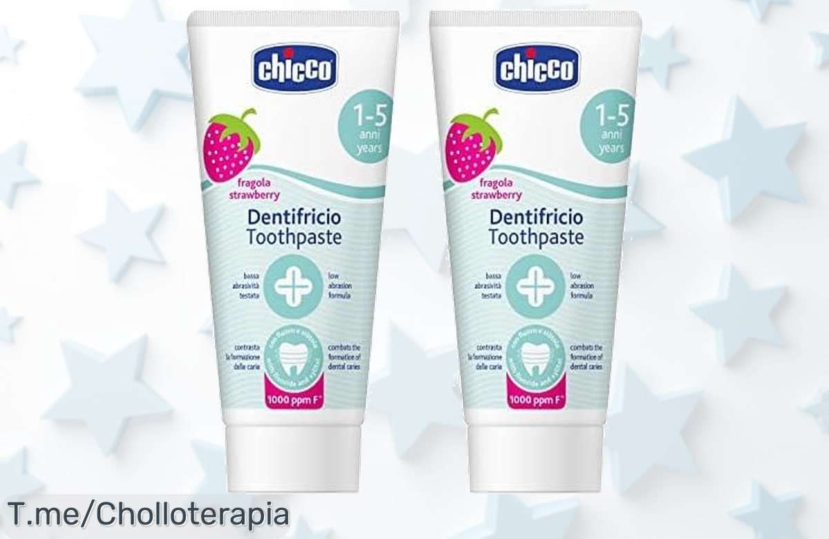 Chicco pasta de dientes fresa para peques con flúor cuida encías y previene caries disfruta este descuento brutal en pack limitado ¡aprovecha el super chollo ya!