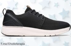 Clarks Motion Trek Mix negro talla 42 con suela súper agarre para pisadas seguras y ajuste perfecto es un ofertón nunca visto a precio loco compra ya antes que se acaben