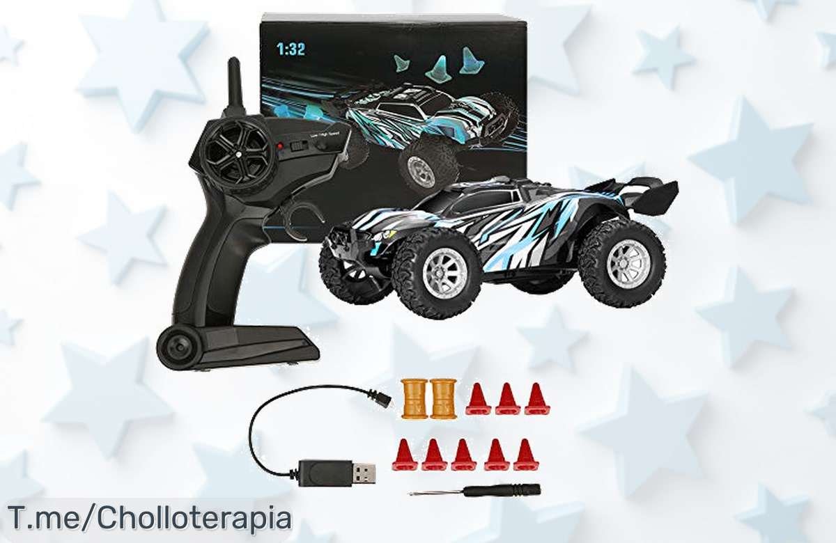 Coche RC SpyMinnPoo super potente con luz doble y velocidad de 20 km/h precio loco que vuela no pierdas este descuentazo único corre ya antes de que se agote