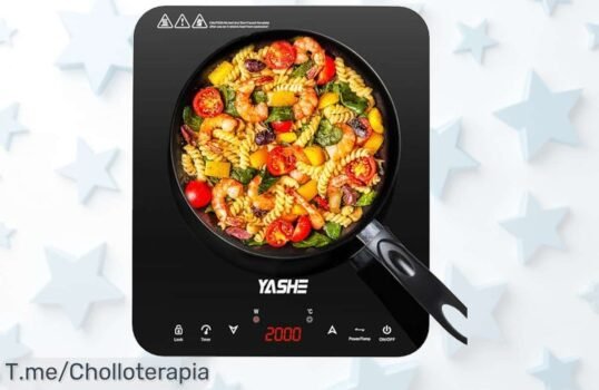 Cocina como un chef con la Placa de Inducción YASHE a un precio loco, ¡con 10 potencias y seguridad total! Aprovecha este ofertón antes de que se agote