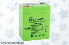 Compra ya la batería UPower 6V 45Ah con carga rapidísima y súper resistente a un precio loco nunca visto, solo por tiempo limitado ¡aprovecha este super chollo antes de que se agote!