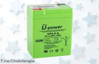 Compra ya la batería UPower 6V 45Ah con carga rapidísima y súper resistente a un precio loco nunca visto, solo por tiempo limitado ¡aprovecha este super chollo antes de que se agote!