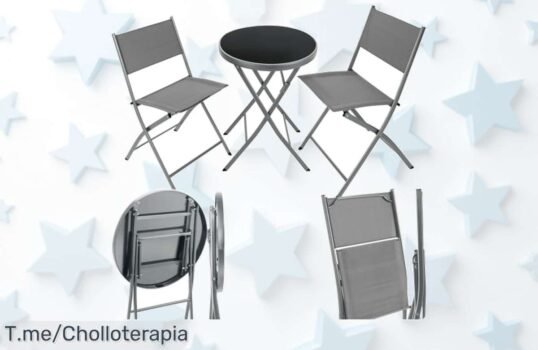 Conjunto jardín 3 piezas TecTake súper resistente con tela de secado rápido disfruta del confort al aire libre precio loco y descuento brutal oferta limitada actúa ya