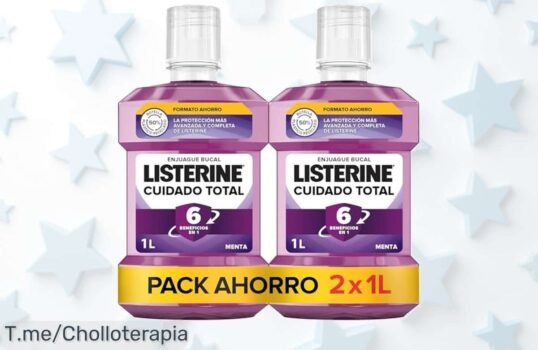 Consigue Listerine cuidado total por un precio loco disfruta protección 12 horas y aliento fresquísimo con este ofertón limitado aprovecha el descuento brutal ya