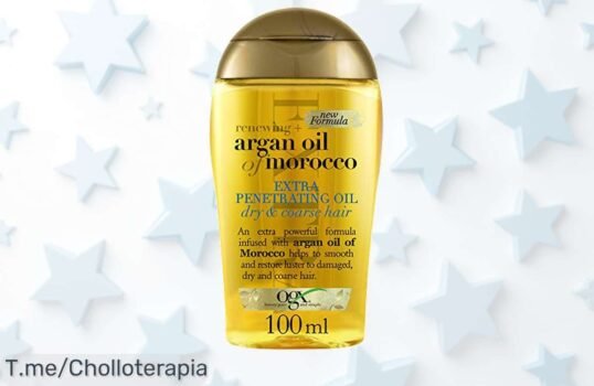 Consigue el aceite OGX Argan oil para pelo seco con un precio loco que fortalece y deja tu melena brillante aprovecha este ofertón nunca visto antes ¡compra ya!