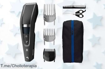Consigue el cortapelos Philips Serie 5000 con tecnología DualCut para un corte rápido y sin tirones en este ofertón con descuento brutal y precio loco, oferta limitada actúa ya