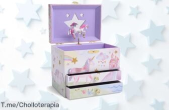 Consigue el joyero musical unicornio con cajones extraíbles a precio loco disfruta de un descuento brutal y guarda tus tesoros ¡ofertón limitado corre ya!