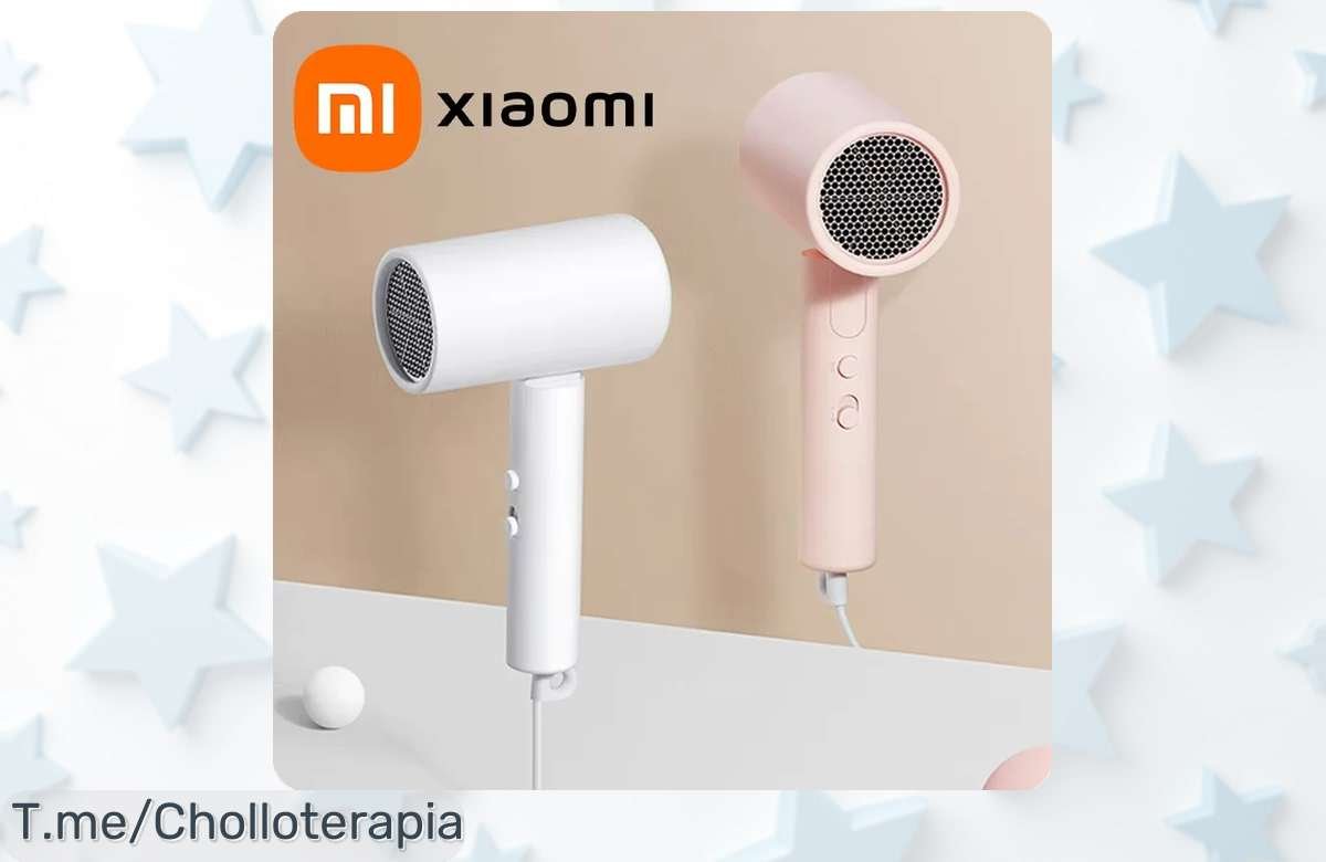 Consigue el secador Xiaomi Mijia H101 a un precio loco y cuida tu cabello con 50 millones de iones negativos. ¡Aprovecha este super chollo antes de que se agote!
