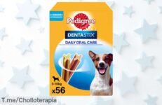 Consigue el super chollo en Pedigree Dentastix 56 unidades para perros pequeños disfruta un cuidado dental fácil con descuento brutal y precio de ganga oferta limitada actúa ya