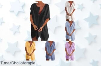 Consigue esta camisa para mujer súper fresca y ligera con un descuento brutal nunca visto es tu super chollo para cualquier plan precio de ganga ¡aprovecha ya que vuelan!