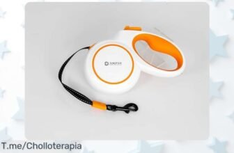 Consigue la correa retráctil avanzada Dinipec 5 m súper resistente con bloqueo rápido precio loco y descuento brutal para controlar a tu mascota ya oferta única limitada actúa pronto