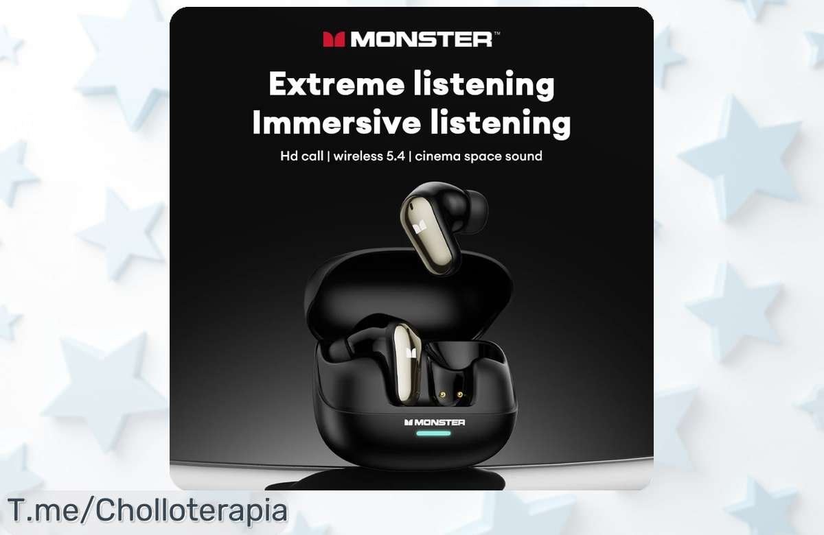 Consigue los Monster MQT52 auriculares inalámbricos con sonido hifi brutal y batería eterna a un precio loco nunca visto aprovecha este super chollo hoy mismo