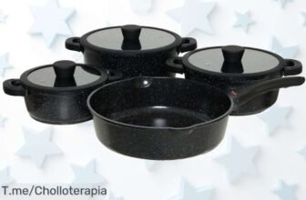Consigue ya el conjunto Banaru Design 7 piezas negro con una resistencia increíble precio loco y un descuento brutal que no volverás a ver corre antes que desaparezca este super chollo