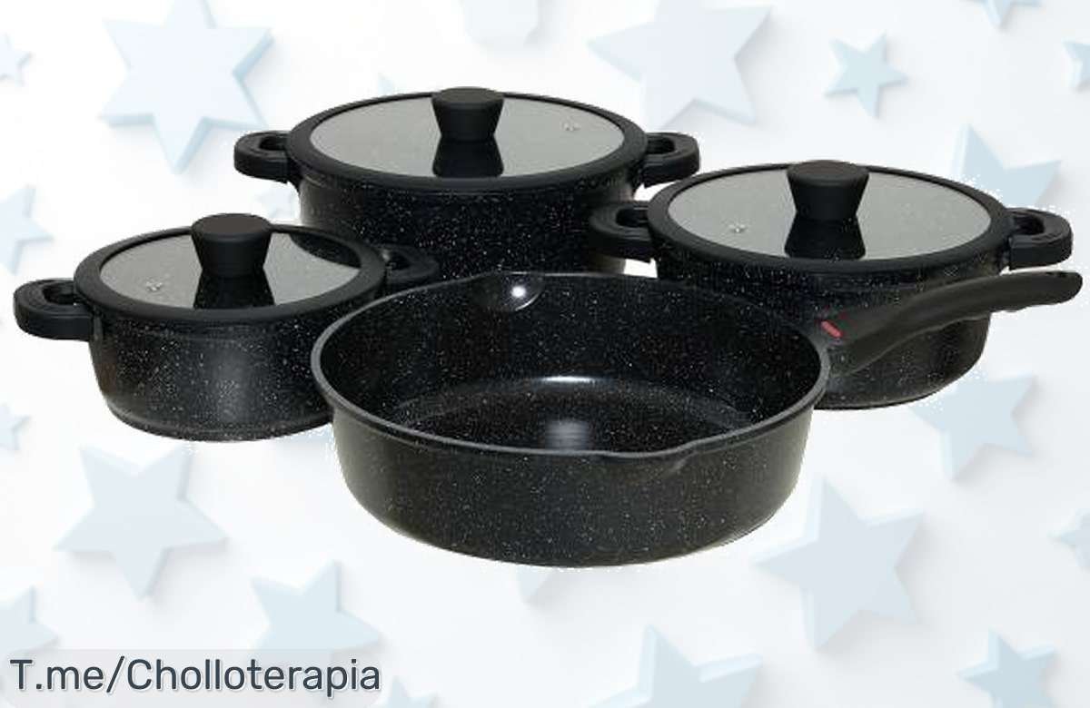 Consigue ya el conjunto Banaru Design 7 piezas negro con una resistencia increíble precio loco y un descuento brutal que no volverás a ver corre antes que desaparezca este super chollo