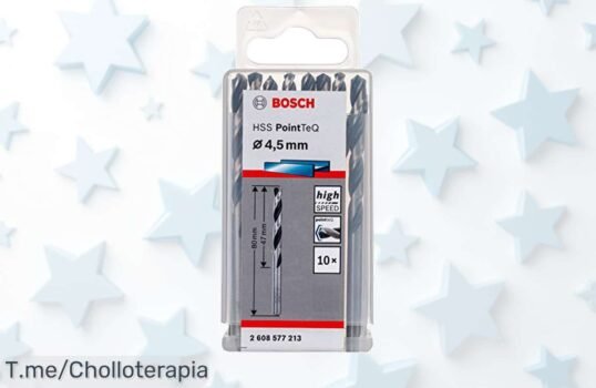 Consigue ya el kit de 10 brocas Bosch profesionales punta especial con descuento brutal un ofertón único que taladra rápido y sin líos precio loco ¡corre antes que se agote!