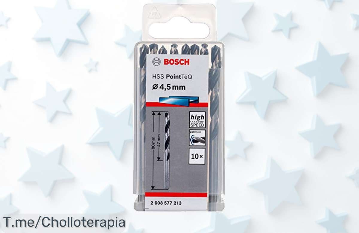 Consigue ya el kit de 10 brocas Bosch profesionales punta especial con descuento brutal un ofertón único que taladra rápido y sin líos precio loco ¡corre antes que se agote!