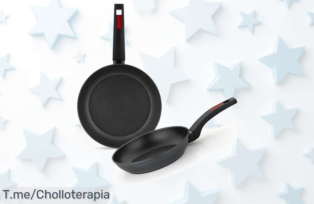 Consigue ya las sartenes Monix Sunset 2 antiadherentes en aluminio forjado con un descuento brutal precio de ganga único oferta por tiempo limitado no lo dejes escapar