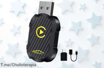 Convierte tu coche en inalámbrico con adaptador CarPlay ultra rápido precio loco nunca visto disfruta del super chollo y descuento brutal compra ya oferta limitada