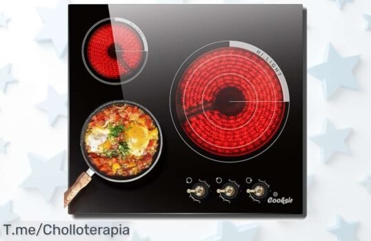 Cooksir placa vitrocerámica 3 fuegos con potencia brutal para cocinar sin líos precio loco y descuento nunca visto oferta limitada ¡aprovecha este super chollo ya!