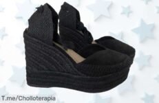 Corina alpargata con cuña y plataforma ideal para verano feria precio de ganga nunca visto super chollo descuento brutal apúrate antes que se agote