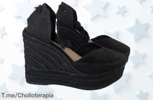 Corina alpargata con cuña y plataforma ideal para verano feria precio de ganga nunca visto super chollo descuento brutal apúrate antes que se agote