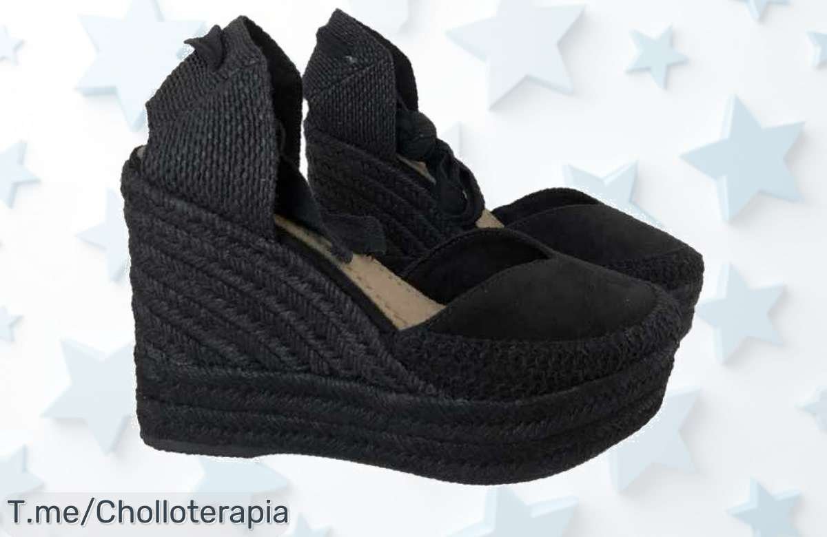 Corina alpargata con cuña y plataforma ideal para verano feria precio de ganga nunca visto super chollo descuento brutal apúrate antes que se agote