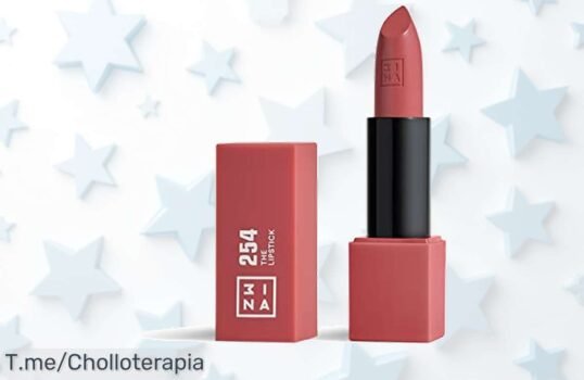 Descubre 3INA makeup la barra de labios rosa nude oscura con pigmentación brutal y aroma a vainilla precio loco que no podrás perder corre por este super chollo único limitado