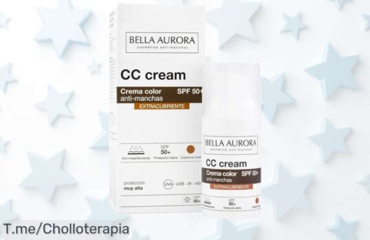 Descubre Bella Aurora CC Cream SPF 50+ para una piel perfecta al instante con un descuento brutal que no se repetirá corre y aprovecha este super chollo precio loco venta limitada
