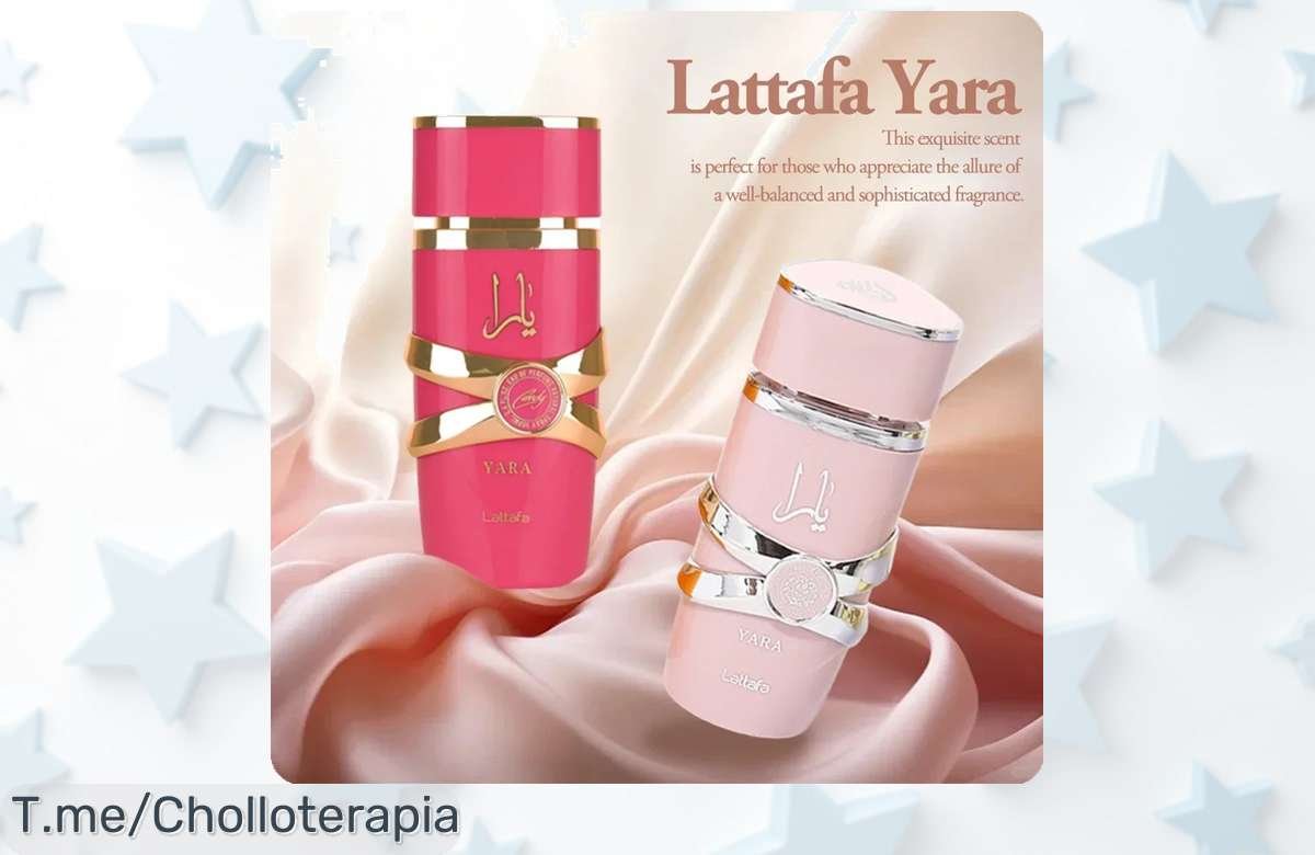 Descubre Lattafa Yara mujer fragancia árabe original ligera y duradera con un descuentazo nunca visto precio loco super chollo solo por tiempo limitado ¡aprovecha ya!