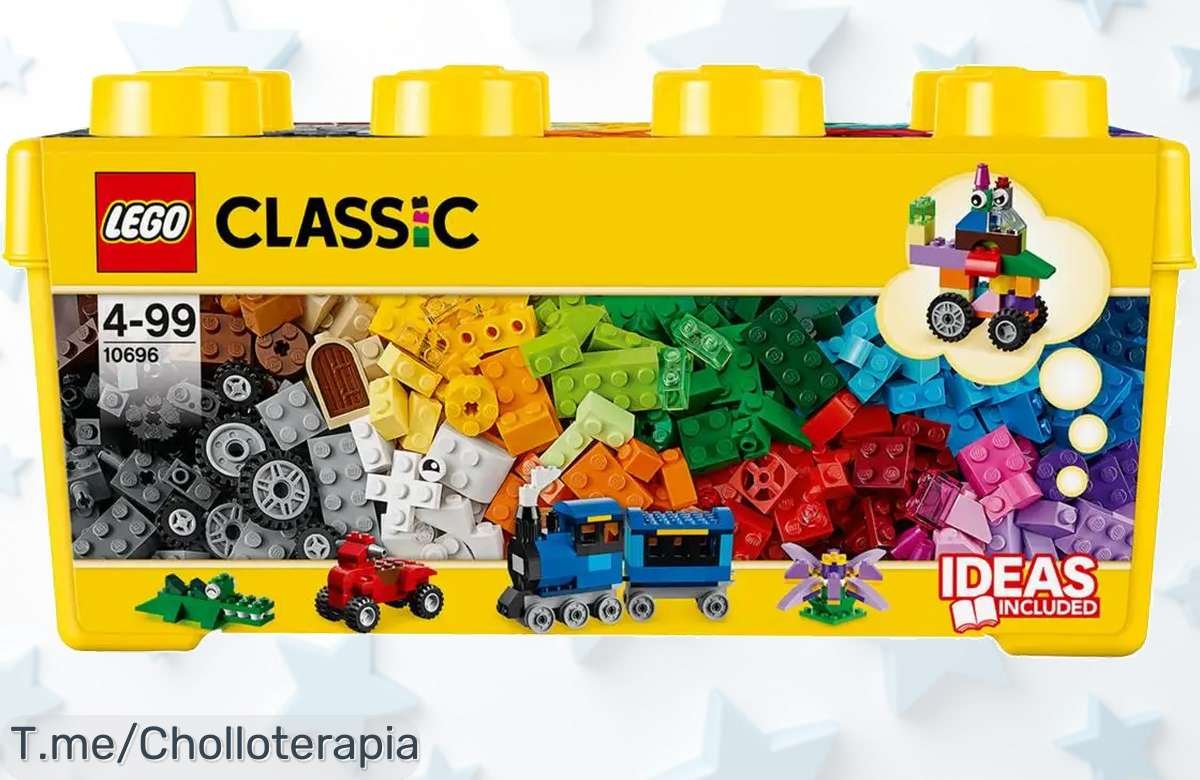 Descubre Lego 10696 classic con 484 piezas y base verde para crear coches y animales disfruta este ofertón con descuento brutal precio loco que vuela compra ya antes de que se acabe