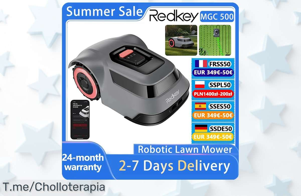 Descubre el CTOF Robot cortacésped con detección de cables y sube pendientes del 45 un ofertón único a precio loco que convierte tu jardín en paraíso no lo pierdas apúrate